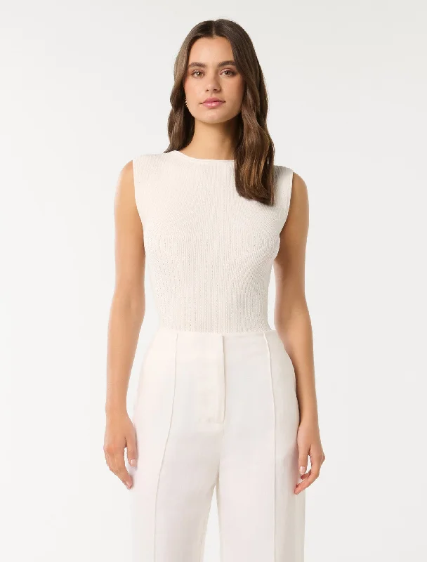 A - Line Women's Merino Wool Sweater Dresses in Classic StylesLottie Crew Neck Knit Tank Top A - Line Women's Merino Wool Sweater Dresses in Classic StylesLottie Crew Neck Knit Tank Top