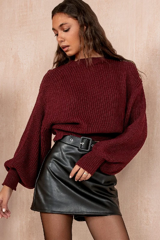 Empire Waist Women's Alpaca Wool Sweater Dresses in Earthy TonesMandy Burgundy Knit Jumper Empire Waist Women's Alpaca Wool Sweater Dresses in Earthy TonesMandy Burgundy Knit Jumper