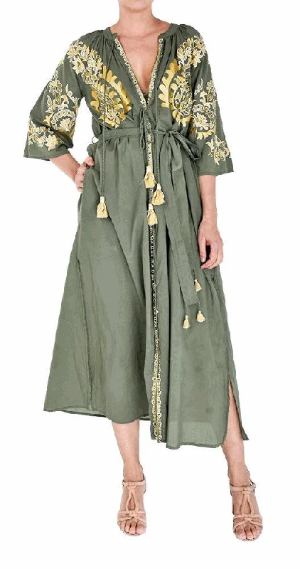 Plus Size Women Dress with a Flattering A - Line Cut for Comfort and StylePen Long Giant Paisley Tunic Vert Fonce Plus Size Women Dress with a Flattering A - Line Cut for Comfort and StylePen Long Giant Paisley Tunic Vert Fonce