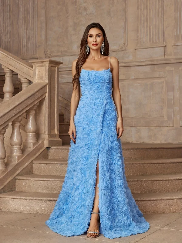 Mermaid - Style Women Dress with a Fitted Silhouette for Special Occasions Mermaid - Style Women Dress with a Fitted Silhouette for Special Occasions Spaghetti Strap Split Dress, Elegant Evening Dress For Party & Banquet, Women's Clothing Mermaid - Style Women Dress with a Fitted Silhouette for Special Occasions Mermaid - Style Women Dress with a Fitted Silhouette for Special Occasions Spaghetti Strap Split Dress, Elegant Evening Dress For Party & Banquet, Women's Clothing
