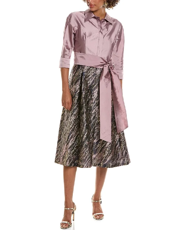 Off - the - Shoulder Women Dress for a Romantic and Feminine Look Off - the - Shoulder Women Dress for a Romantic and Feminine Look Teri Jon by Rickie Freeman Taffeta Shirtdress Off - the - Shoulder Women Dress for a Romantic and Feminine Look Off - the - Shoulder Women Dress for a Romantic and Feminine Look Teri Jon by Rickie Freeman Taffeta Shirtdress