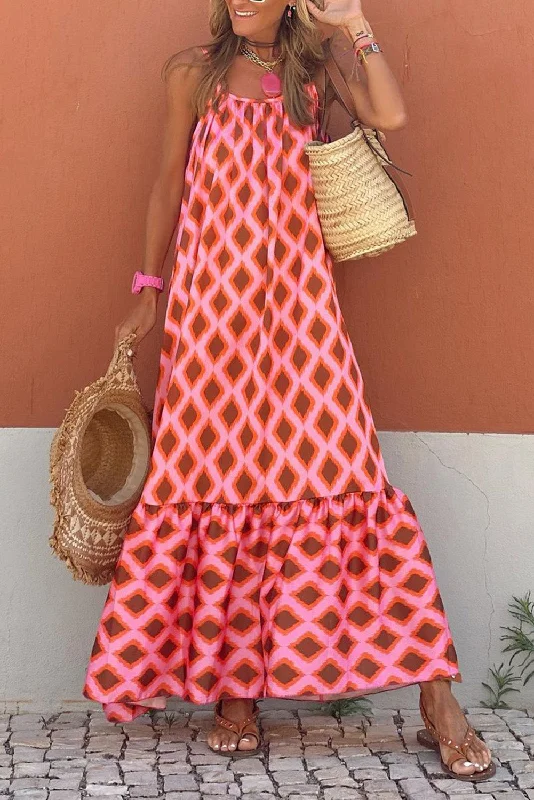 Midi dresses with geometric cutouts for a contemporary and edgy lookGeometric Sleeveless Maxi Dress Midi dresses with geometric cutouts for a contemporary and edgy lookGeometric Sleeveless Maxi Dress