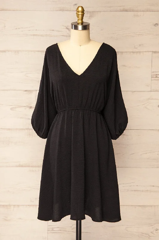 Midi dresses with ruffled hems for a romantic date nightFordwich | Short Black Dress w/ Batwing Sleeves Midi dresses with ruffled hems for a romantic date nightFordwich | Short Black Dress w/ Batwing Sleeves