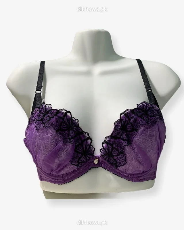 Women's floral - patterned brasImported Stocklot Branded Net Pushup Bra - Underwired Bra Non Padded Bra - Pack of 2 Women's floral - patterned brasImported Stocklot Branded Net Pushup Bra - Underwired Bra Non Padded Bra - Pack of 2