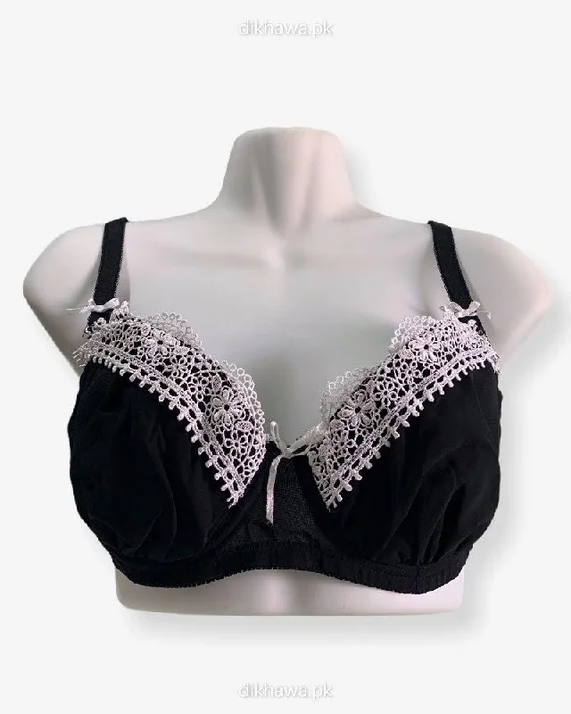 Women's sports bras with a racerback designImported Stocklot Branded  Net Pushup Bra - Underwired Bra  -Non Padded Bra - Pack of 2