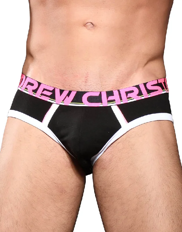 Bra with a seamless cup for a smooth silhouette​ Andrew Christian CoolFlex Active Brief w/ Show-It 92084