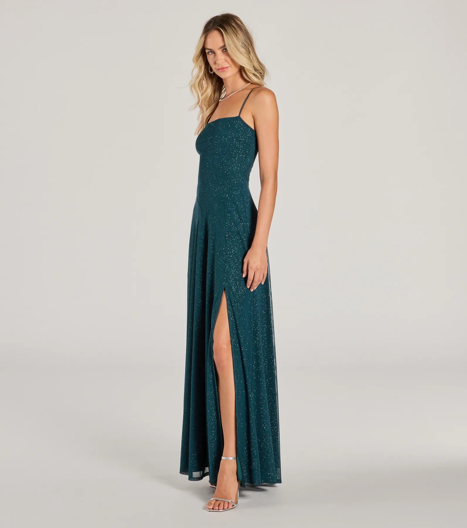 Maxi dresses with side slits and animal prints for a bold and confident appearanceMaizie Sleeveless Slit A-Line Glitter Formal Dress Maxi dresses with side slits and animal prints for a bold and confident appearanceMaizie Sleeveless Slit A-Line Glitter Formal Dress