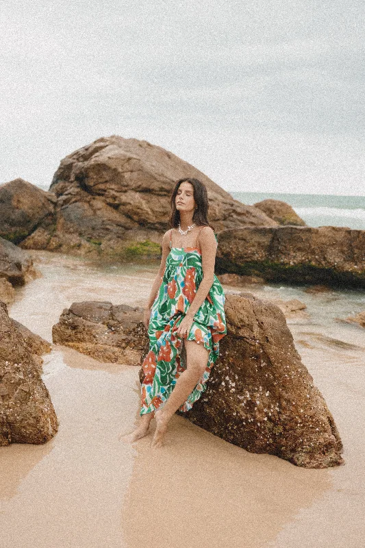 Maxi dresses with cold - shoulder cutouts and sheer panels for a sexy and stylish lookMiuccia Maxi Dress - Kauai Maxi dresses with cold - shoulder cutouts and sheer panels for a sexy and stylish lookMiuccia Maxi Dress - Kauai