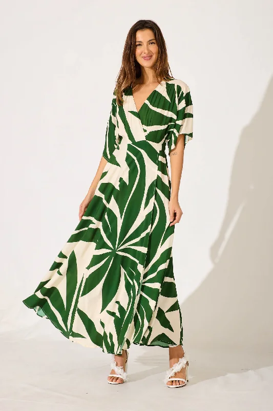 Sheath maxi dresses with beaded embellishments for a formal evening eventRondi Maxi Wrap Dress In Khaki With Cream Leaf Print Sheath maxi dresses with beaded embellishments for a formal evening eventRondi Maxi Wrap Dress In Khaki With Cream Leaf Print