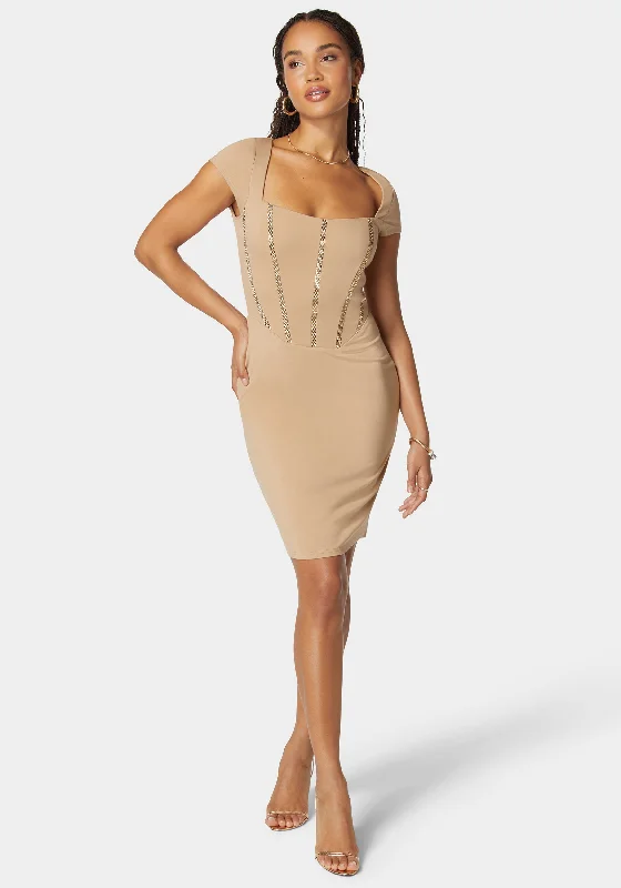 Shift Women Dress with a Simple and Classic Design for Everyday WearEmbellished Corset Mini Dress Shift Women Dress with a Simple and Classic Design for Everyday WearEmbellished Corset Mini Dress
