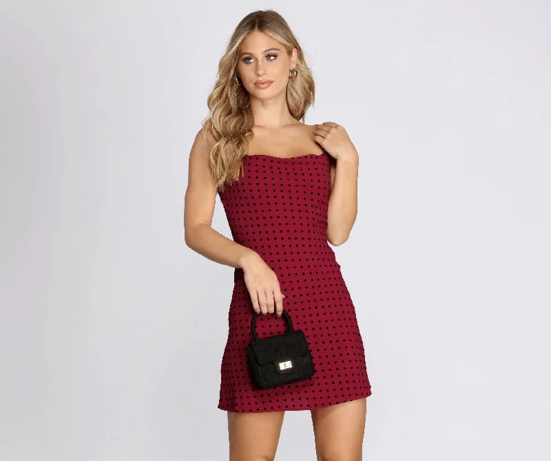 Shift Women Dress with a Simple and Classic Design for Everyday WearSleeveless Polka Dot Mini Dress Shift Women Dress with a Simple and Classic Design for Everyday WearSleeveless Polka Dot Mini Dress