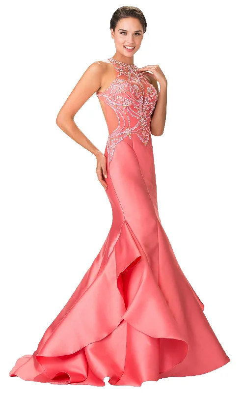 Prom dresses with tiered ruffled sleeves and satin skirts for a feminine and voluminous lookElizabeth K GL2357 Dress Prom dresses with tiered ruffled sleeves and satin skirts for a feminine and voluminous lookElizabeth K GL2357 Dress