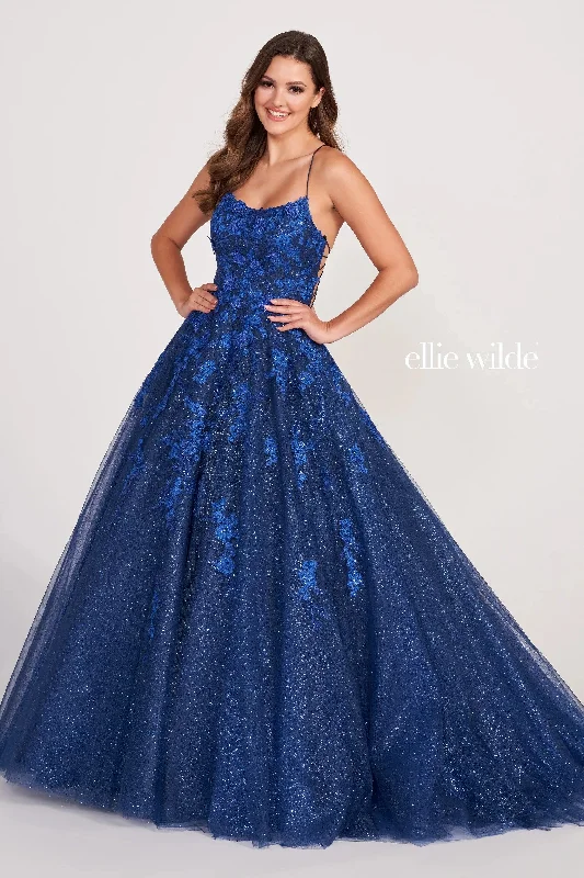 Long - sleeved wedding guest dresses in velvet for a winter weddingEllie Wilde EW34026 Long Formal Prom Glitter Ball Gown Long - sleeved wedding guest dresses in velvet for a winter weddingEllie Wilde EW34026 Long Formal Prom Glitter Ball Gown