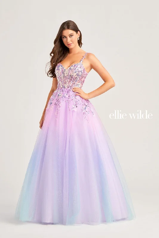 Wedding guest dresses with puff sleeves and knee - length hemsEllie Wilde EW35055 Long Ball Gown Glitter Prom Dress Wedding guest dresses with puff sleeves and knee - length hemsEllie Wilde EW35055 Long Ball Gown Glitter Prom Dress