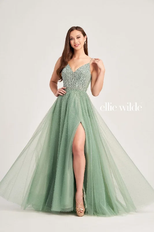 Wedding guest dresses with belted waists and knee - length skirtsEllie Wilde EW35088 Long Ball Gown Glitter Pocket Prom Dress Wedding guest dresses with belted waists and knee - length skirtsEllie Wilde EW35088 Long Ball Gown Glitter Pocket Prom Dress