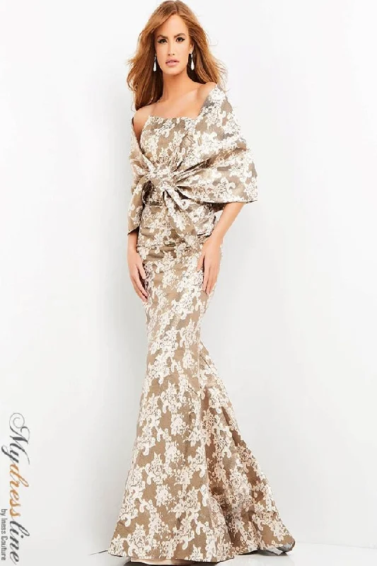 Prom dresses with tiered lace skirts and off - the - shoulder necklines for a feminine and elegant formal affairJovani 06760 Prom dresses with tiered lace skirts and off - the - shoulder necklines for a feminine and elegant formal affairJovani 06760