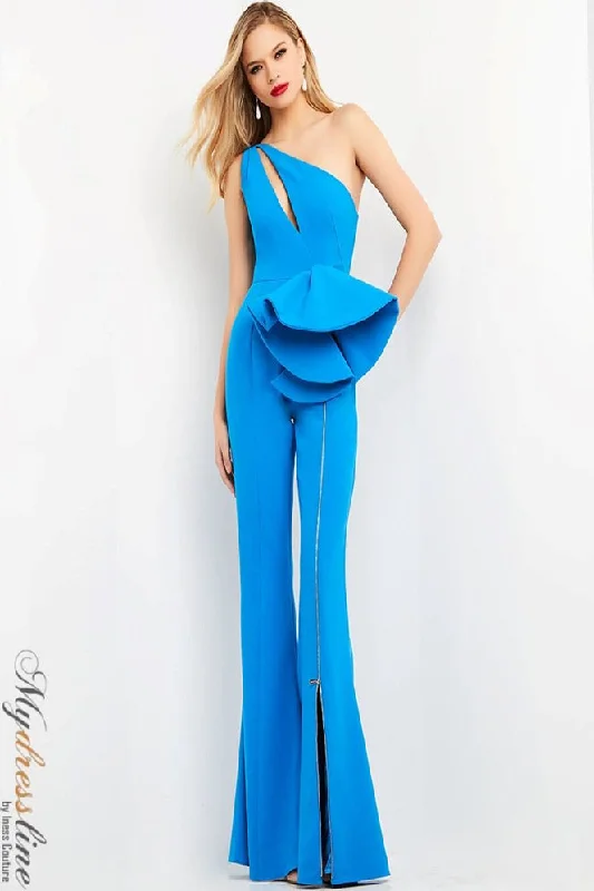 Formal dresses with tiered lace skirts and off - the - shoulder necklines for a feminine and elegant formal appearanceJovani 07080 Formal dresses with tiered lace skirts and off - the - shoulder necklines for a feminine and elegant formal appearanceJovani 07080