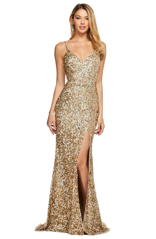 Formal dresses with off - the - shoulder sleeves and rhinestone accents for a sophisticated promSherri Hill - 53449 Long Deep V-Neck Beaded High Slit Dress Formal dresses with off - the - shoulder sleeves and rhinestone accents for a sophisticated promSherri Hill - 53449 Long Deep V-Neck Beaded High Slit Dress