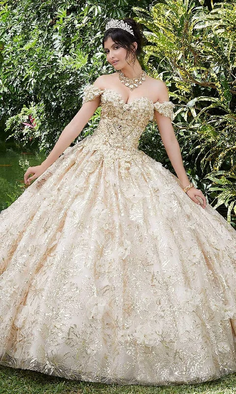 Formal dresses with abstract print panels and rhinestone embellishments for a unique formal eventVizcaya by Mori Lee - 89289 Floral Applique Off-Shoulder Ballgown Formal dresses with abstract print panels and rhinestone embellishments for a unique formal eventVizcaya by Mori Lee - 89289 Floral Applique Off-Shoulder Ballgown
