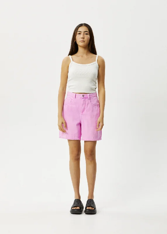 Cuffed Women Shorts for a Laid - Back and Trendy LookAFENDS Womens Emilie - Denim Carpenter Shorts - Faded Candy Cuffed Women Shorts for a Laid - Back and Trendy LookAFENDS Womens Emilie - Denim Carpenter Shorts - Faded Candy