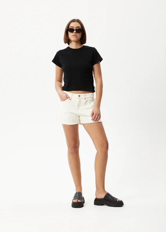 Cargo Women Shorts with Multiple Pockets for FunctionalityAFENDS Womens Isabella - Denim Low Rise Shorts - Off White Cargo Women Shorts with Multiple Pockets for FunctionalityAFENDS Womens Isabella - Denim Low Rise Shorts - Off White