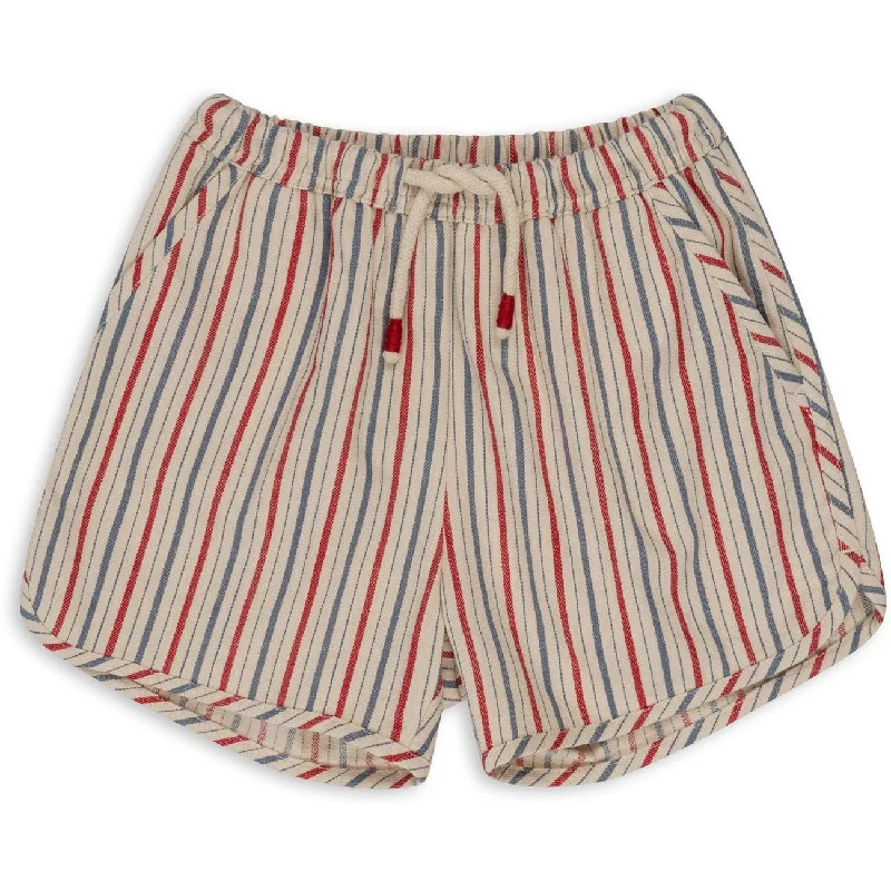 Tie - Waist Women Shorts for a Customizable FitKonges Sløjd Antique Stripe Marlon Shorts Tie - Waist Women Shorts for a Customizable FitKonges Sløjd Antique Stripe Marlon Shorts