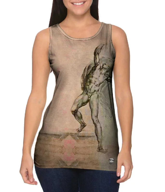 High - Neck Women's Silk Blend Tank Tops for a Luxurious FeelMiguel Ángel - "The Risen Christ" (1533) High - Neck Women's Silk Blend Tank Tops for a Luxurious FeelMiguel Ángel - "The Risen Christ" (1533)
