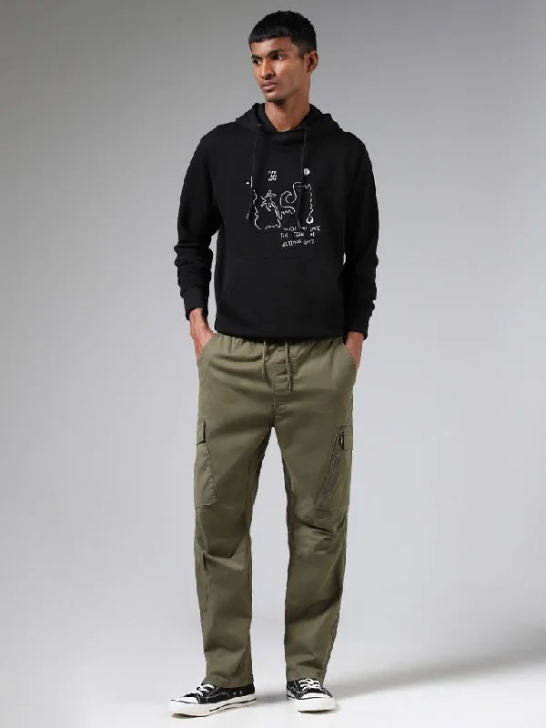 Belted Women Shorts to Enhance the WaistlineNuon Solid Olive Relaxed-Fit Mid-Rise Cargo Chinos Belted Women Shorts to Enhance the WaistlineNuon Solid Olive Relaxed-Fit Mid-Rise Cargo Chinos