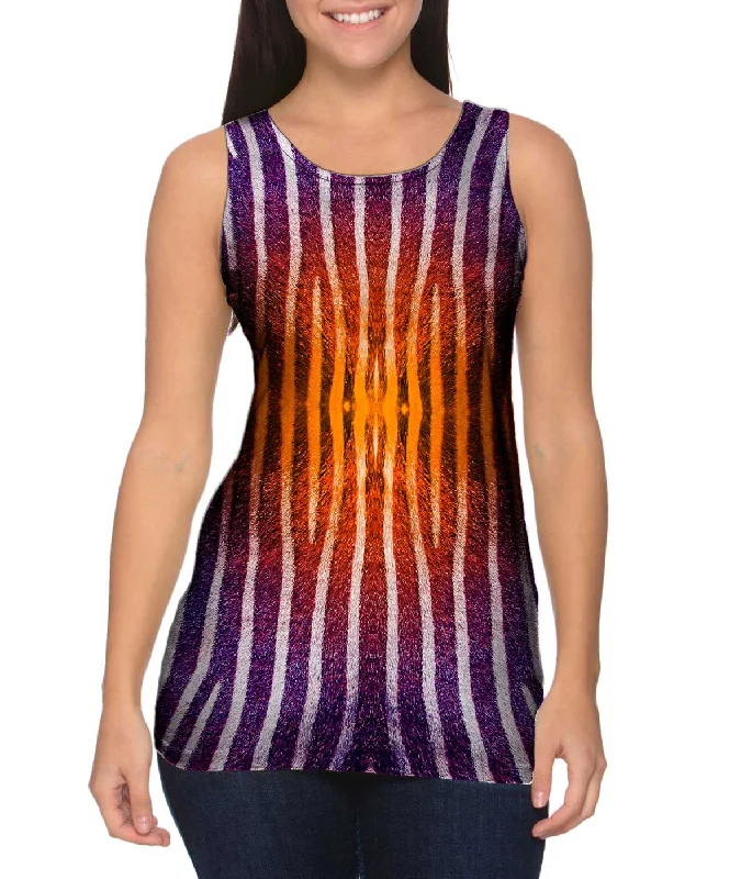 Square Neck Women's Organic Cotton Tank Tops in Earth TonesOrange Zebra Stripes Copy Square Neck Women's Organic Cotton Tank Tops in Earth TonesOrange Zebra Stripes Copy