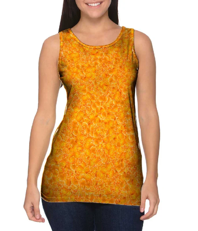 Crew Neck Women's Sustainable Tank Tops Made from Recycled MaterialsOranges Vitamin C Overload Crew Neck Women's Sustainable Tank Tops Made from Recycled MaterialsOranges Vitamin C Overload