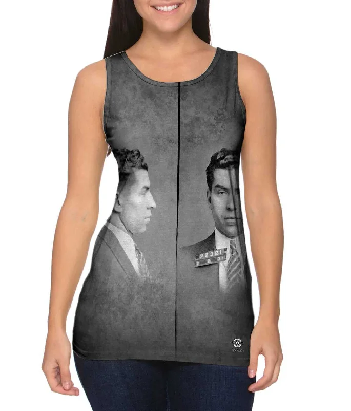 One - Shoulder Women's Rayon Blend Tank Tops for a Flowy LookOriginal Gangster Lucky Luciano One - Shoulder Women's Rayon Blend Tank Tops for a Flowy LookOriginal Gangster Lucky Luciano