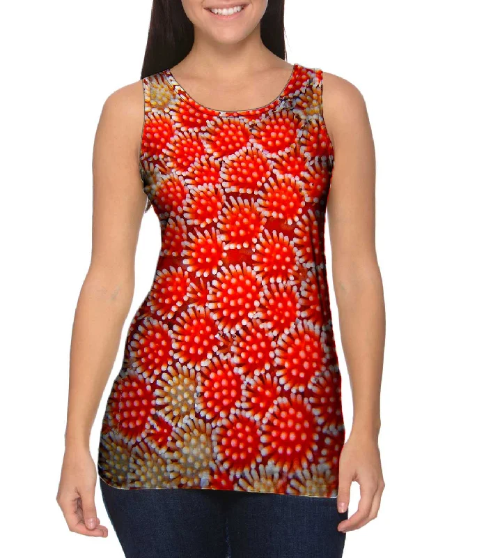 Plus Size Women's Side - Slit Tank Tops in Metallic ShadesOthello Underwater