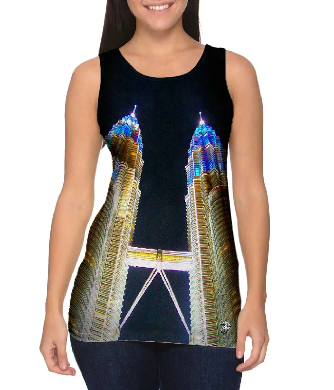 Plus Size Women's Criss - Cross Back Tank Tops in Neon ColorsPetronas Towers Kuala Lumpur Plus Size Women's Criss - Cross Back Tank Tops in Neon ColorsPetronas Towers Kuala Lumpur