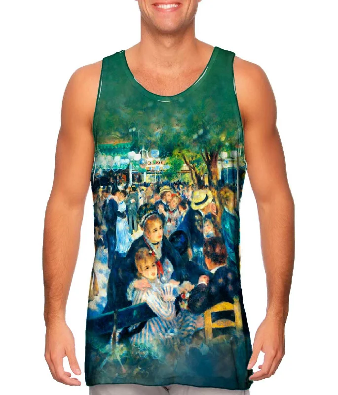 Women's Cropped Tank Tops with Vintage Band LogosPierre Auguste Renoir - "Le Moulin De La Galette" (1876) Women's Cropped Tank Tops with Vintage Band LogosPierre Auguste Renoir - "Le Moulin De La Galette" (1876)