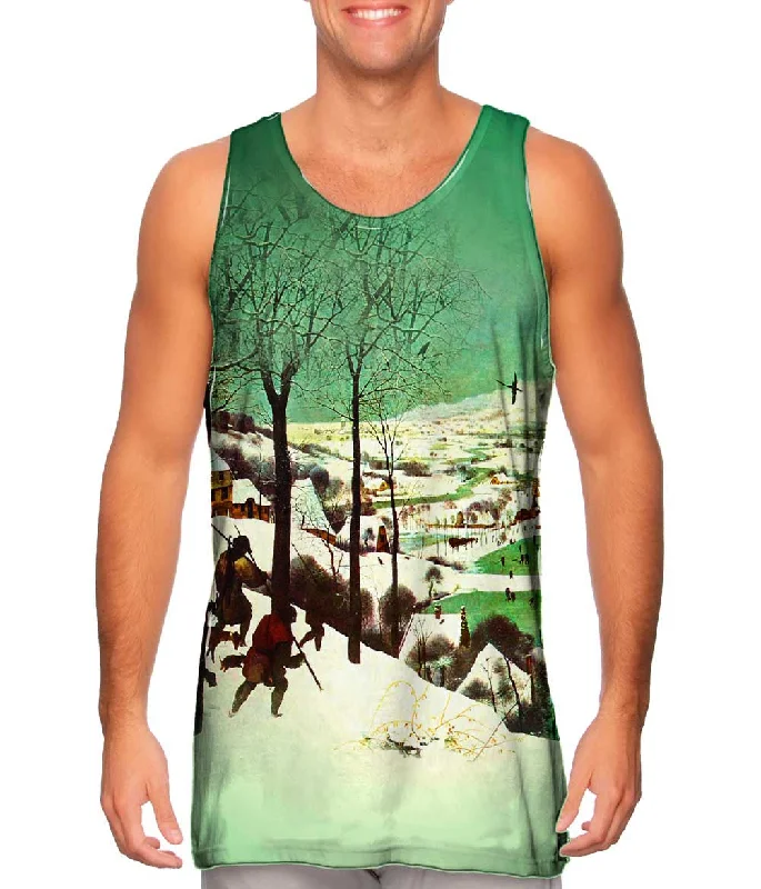 One - Shoulder Women's Rayon Blend Tank Tops for a Flowy LookPieter Bruegel - "The Elder Hunters In The Snow" (1565) One - Shoulder Women's Rayon Blend Tank Tops for a Flowy LookPieter Bruegel - "The Elder Hunters In The Snow" (1565)