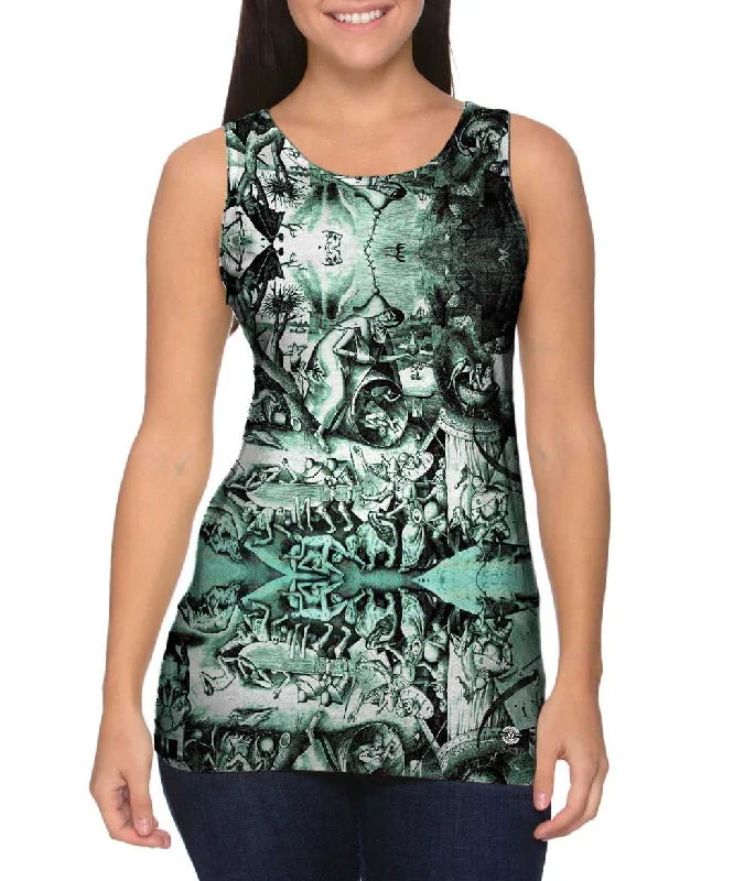 Plus Size Women's Criss - Cross Back Tank Tops in Neon ColorsPieter Bruegel the Elder - "Last Judgment" Plus Size Women's Criss - Cross Back Tank Tops in Neon ColorsPieter Bruegel the Elder - "Last Judgment"