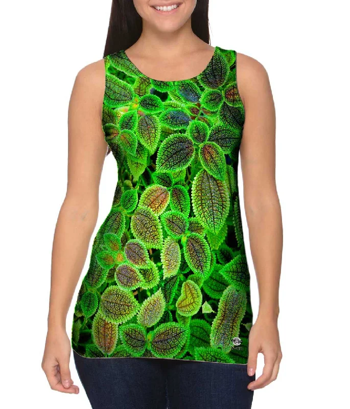 Halter Neck Women's Modal Blend Tank Tops for ComfortPilea Involucrata The Friendship Plant Halter Neck Women's Modal Blend Tank Tops for ComfortPilea Involucrata The Friendship Plant