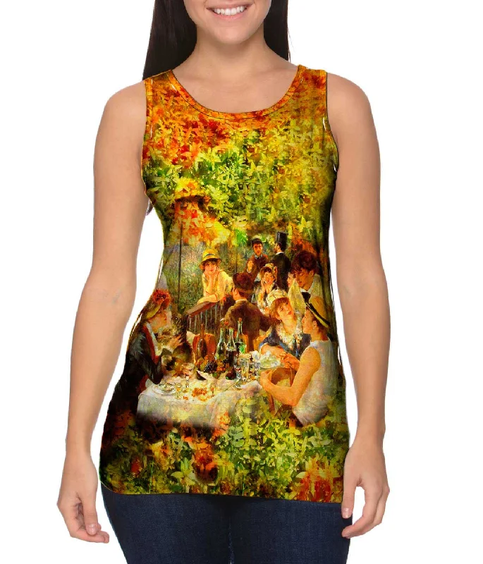 Plus Size Women's Glitter - Trimmed Tank Tops for Party NightsRenoir - "Le Dejeuner Des Canotiers" (1881) Plus Size Women's Glitter - Trimmed Tank Tops for Party NightsRenoir - "Le Dejeuner Des Canotiers" (1881)