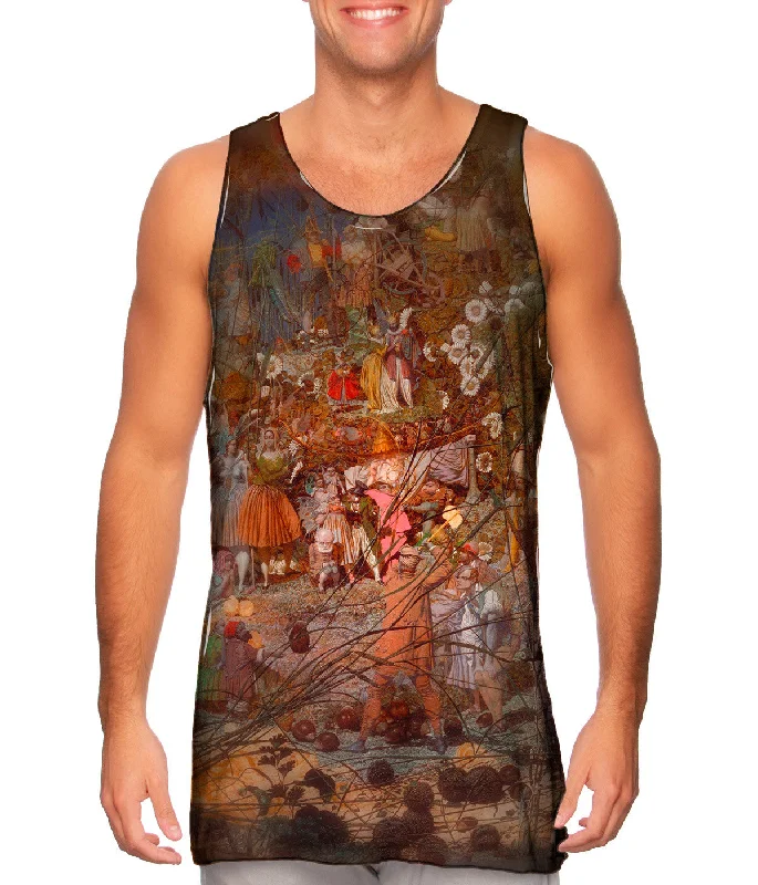 Women's Button - Down Tank Tops in Striped PatternsRichard Dadd - "The Fairy Fellers Masterstroke" (1864) Women's Button - Down Tank Tops in Striped PatternsRichard Dadd - "The Fairy Fellers Masterstroke" (1864)