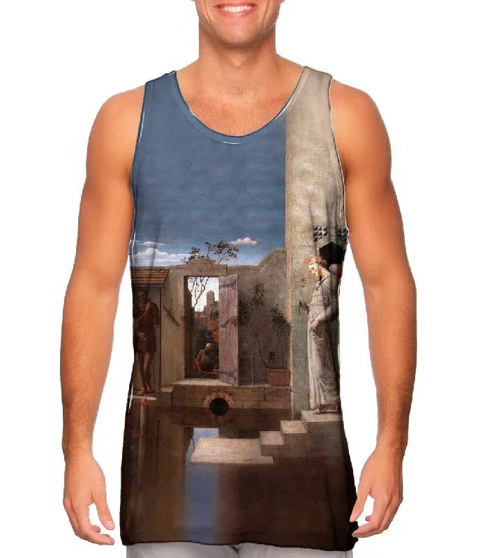 Plus Size Women's Embroidered Tank Tops in Boho StylesRobert Bateman - "The Pool Of Bethesda" (1876) Plus Size Women's Embroidered Tank Tops in Boho StylesRobert Bateman - "The Pool Of Bethesda" (1876)