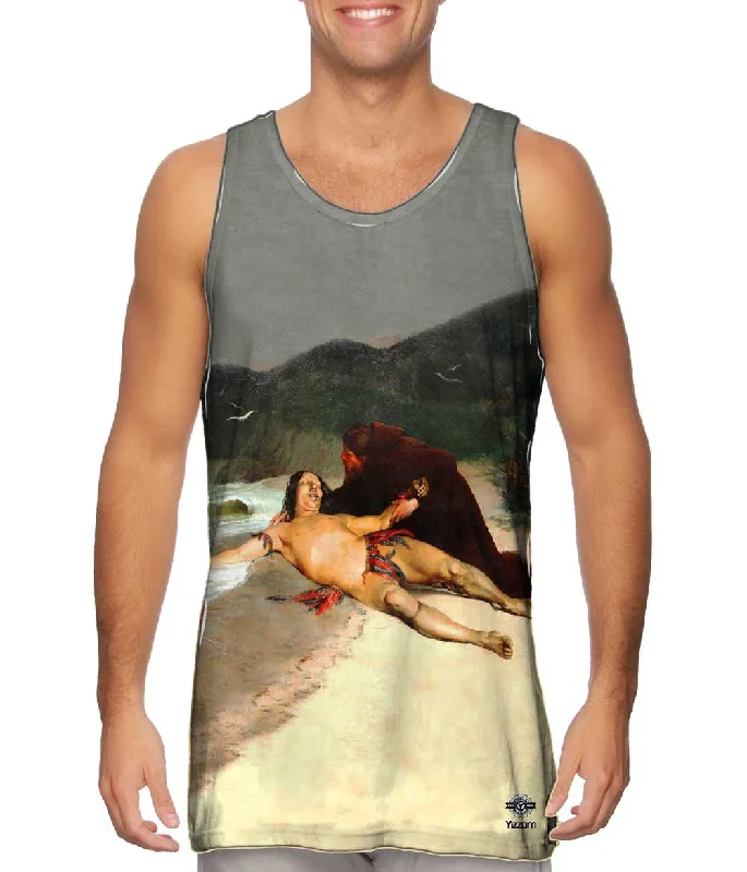 Plus Size Women's Embroidered Tank Tops in Boho StylesRodolfo Amoedo - "The last Tamoio" (1883) Plus Size Women's Embroidered Tank Tops in Boho StylesRodolfo Amoedo - "The last Tamoio" (1883)