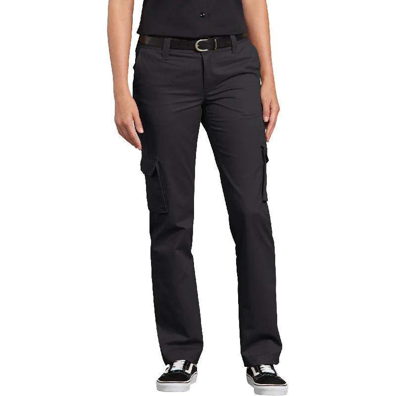 Belted Women Shorts to Enhance the WaistlineDickies Women's Stretch Cargo Work Pant FP888BK - Black Belted Women Shorts to Enhance the WaistlineDickies Women's Stretch Cargo Work Pant FP888BK - Black