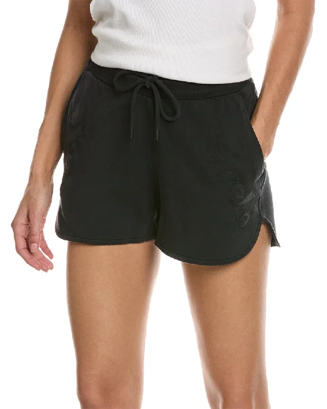 Belted Women Shorts to Enhance the WaistlineThe Kooples Embroidered Drawstring Short Belted Women Shorts to Enhance the WaistlineThe Kooples Embroidered Drawstring Short