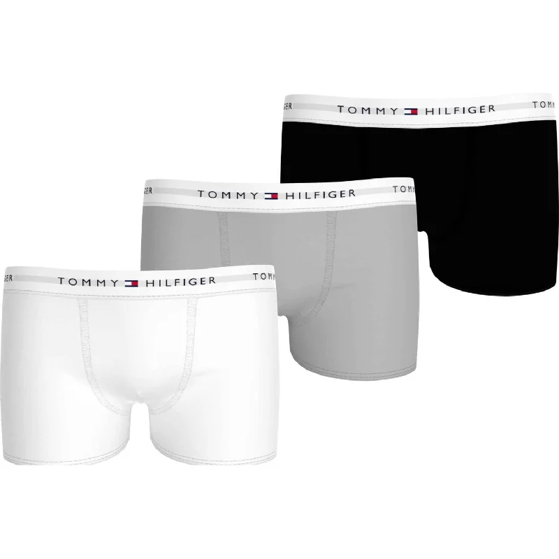 Plus Size Women Shorts with a Comfortable and Stylish FitTommy Hilfiger Black/Ant Silver/White 3-Pack Boxer Shorts Plus Size Women Shorts with a Comfortable and Stylish FitTommy Hilfiger Black/Ant Silver/White 3-Pack Boxer Shorts