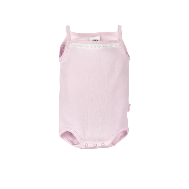 Organic Cotton Bodysuits for an Eco - Friendly and Comfortable OptionCambrass Body with Straps Puntilla Pink Organic Cotton Bodysuits for an Eco - Friendly and Comfortable OptionCambrass Body with Straps Puntilla Pink