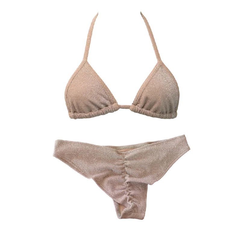 Sports bikini for high - intensity water activities like surfingChampagne Sparkle Classic Cheeky Bundle Sports bikini for high - intensity water activities like surfingChampagne Sparkle Classic Cheeky Bundle