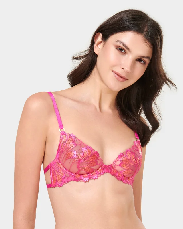 Metallic Bodysuits for a Glitzy and Glamorous Night OutColette Bra Fuchsia Pink/Orange Pepper Metallic Bodysuits for a Glitzy and Glamorous Night OutColette Bra Fuchsia Pink/Orange Pepper
