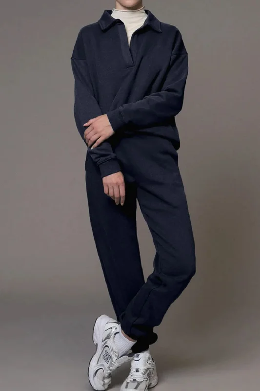 Maternity Bodysuits for Expecting Mothers' ComfortJohnny Collar Long Sleeve Top and Joggers Active Set Maternity Bodysuits for Expecting Mothers' ComfortJohnny Collar Long Sleeve Top and Joggers Active Set