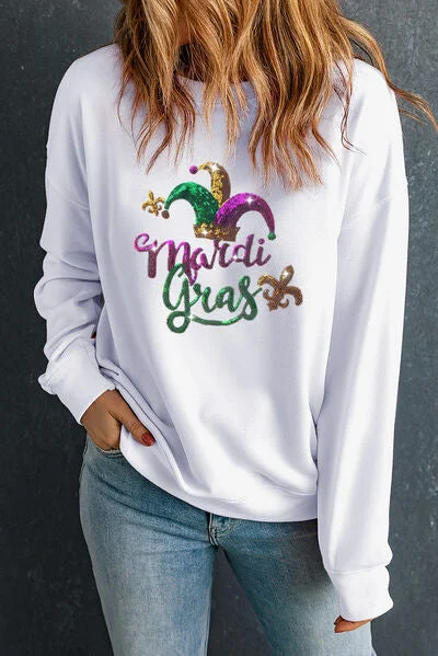 Seamless Bodysuits for a Smooth Underwear LookMARDI GRAS Sequin Round Neck Sweatshirt Seamless Bodysuits for a Smooth Underwear LookMARDI GRAS Sequin Round Neck Sweatshirt