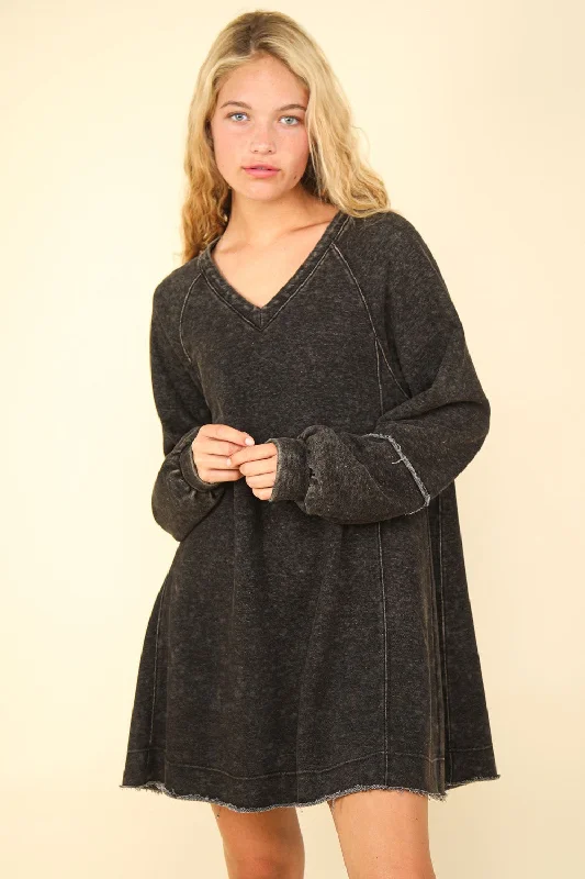 Crop Bodysuits to Pair with High - Waisted BottomsMineral Washed Oversized A-Line Mini Dress Crop Bodysuits to Pair with High - Waisted BottomsMineral Washed Oversized A-Line Mini Dress